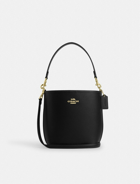 Sac seau Ville en toile signature en noir