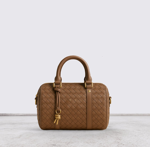 Sac À Main Vintage En  Véritable Tressé En Forme D’oreiller Pour Femmes