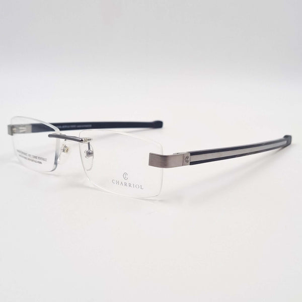 Lunettes de vue: CHARRIOL PC7338A Percé Silver/Noir