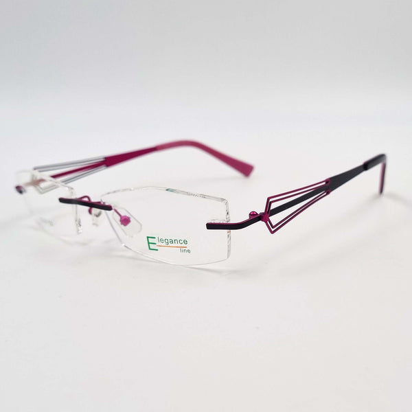 Lunettes de vue: Elegance EL31 Percé Noir/Rose
