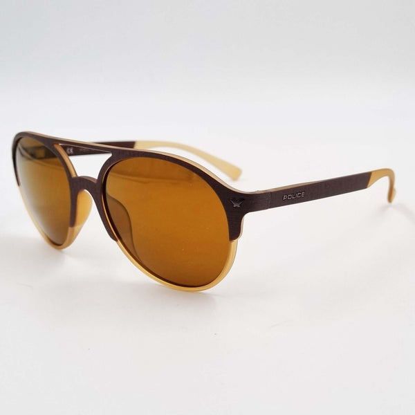Lunettes de soleil: POLICE SPL163 Miroir marron/ gris