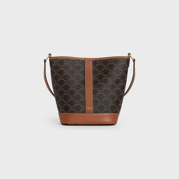 SAC SEAU PETIT MODÈLE TOILE TRIOMPHE ET VEAU