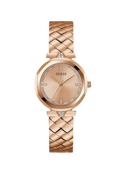 Montre analogique avec application de cristaux