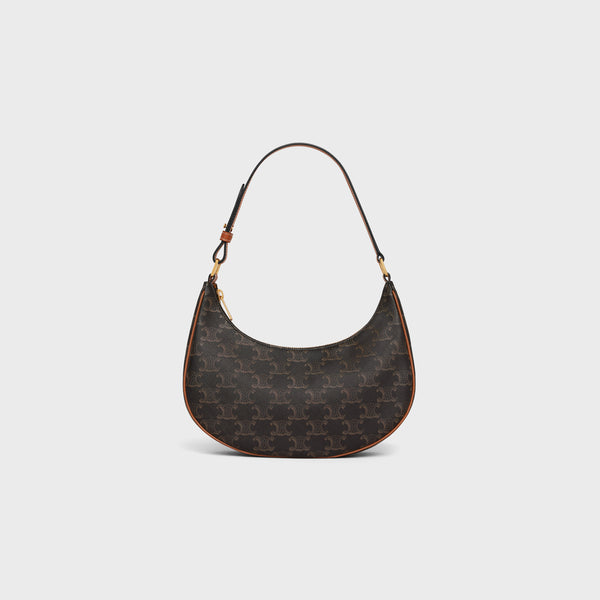 SAC AVA TOILE TRIOMPHE ET VEAU NOIR ET MARRON