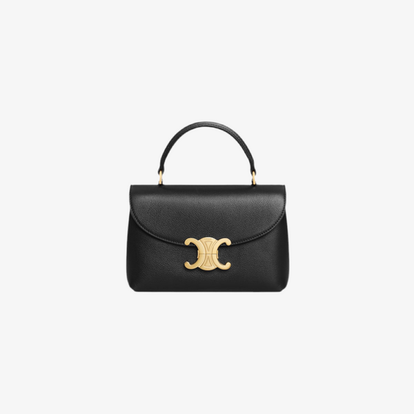 SAC NINO TEEN VEAU SOUPLE GRAINÉ EN NOIR