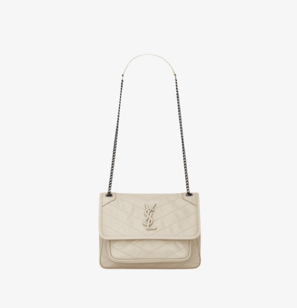 SAC YSL NIKI BABY EN SEMI CUIR 
BLANC VINTAGE