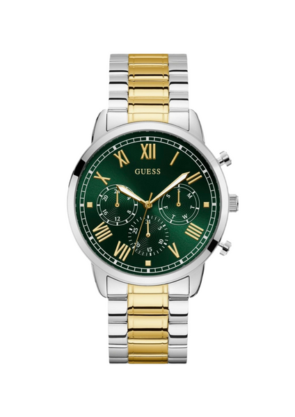 Montre Guess multifonction verte à deux tons