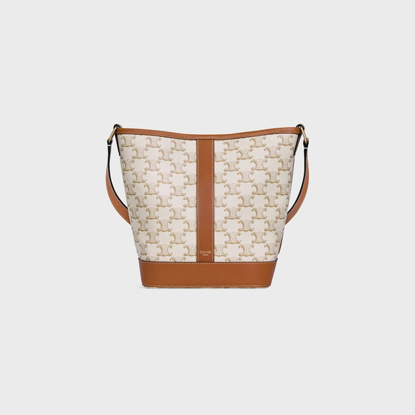 SAC SEAU PETIT MODÈLE TOILE TRIOMPHE ET VEAU