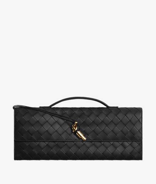 Pochette à anse en souple tressé Intrecciato