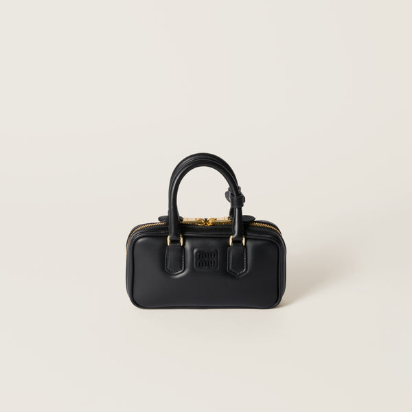 Mini-sac en semi cuir Arcadie En noir