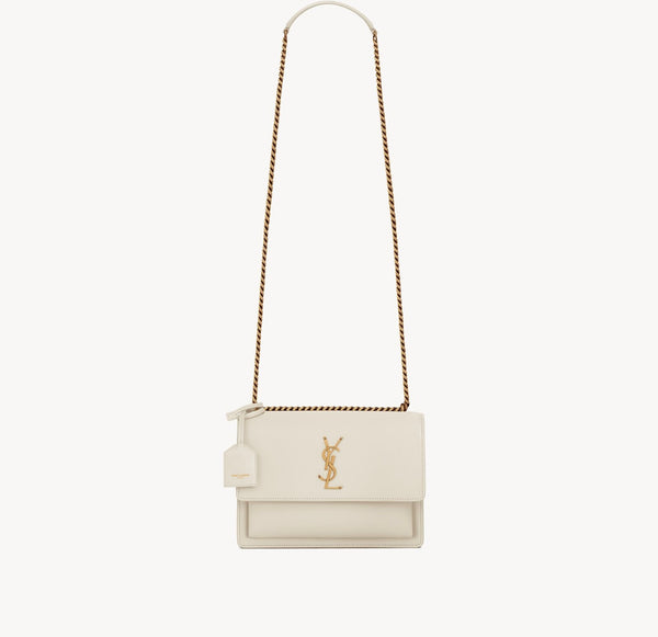 SUNSET MEDIUM EN SEMI CUIR LISSE
BLANC VINTAGE