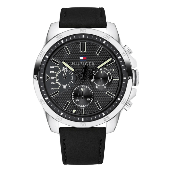 Montre Homme Tommy Hilfiger Iconic 1791563 Cuir Noir